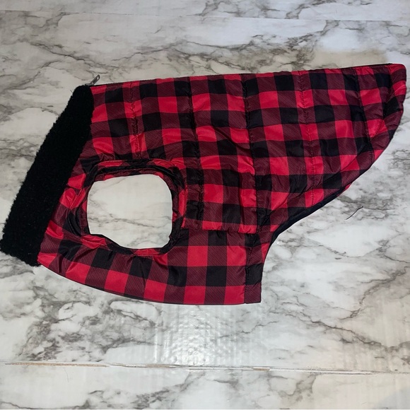 Plaid Puffer Jacket for dogs - Picture 3 of 7